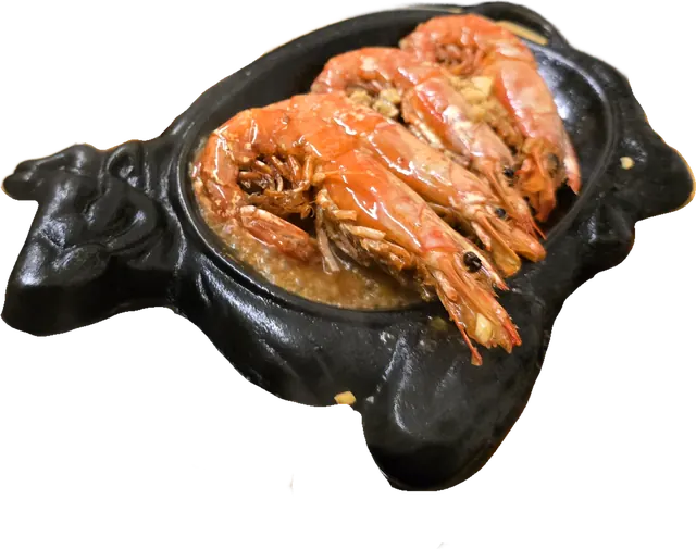 Sauté prawns